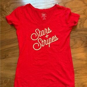 G.H.Bass & Co Red Stars + Stripes Tee